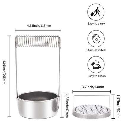 MyLifeUNIT Portable Artist Brush Washer, Paint Brush Cleaner with Wash Tank & Removable Screen