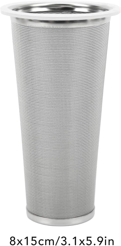 Fdit Cold Brew Coffee Filter, Stainless Steel Coffee Infuser, Fine Mesh Iced Coffee Maker (8 * 15cm)