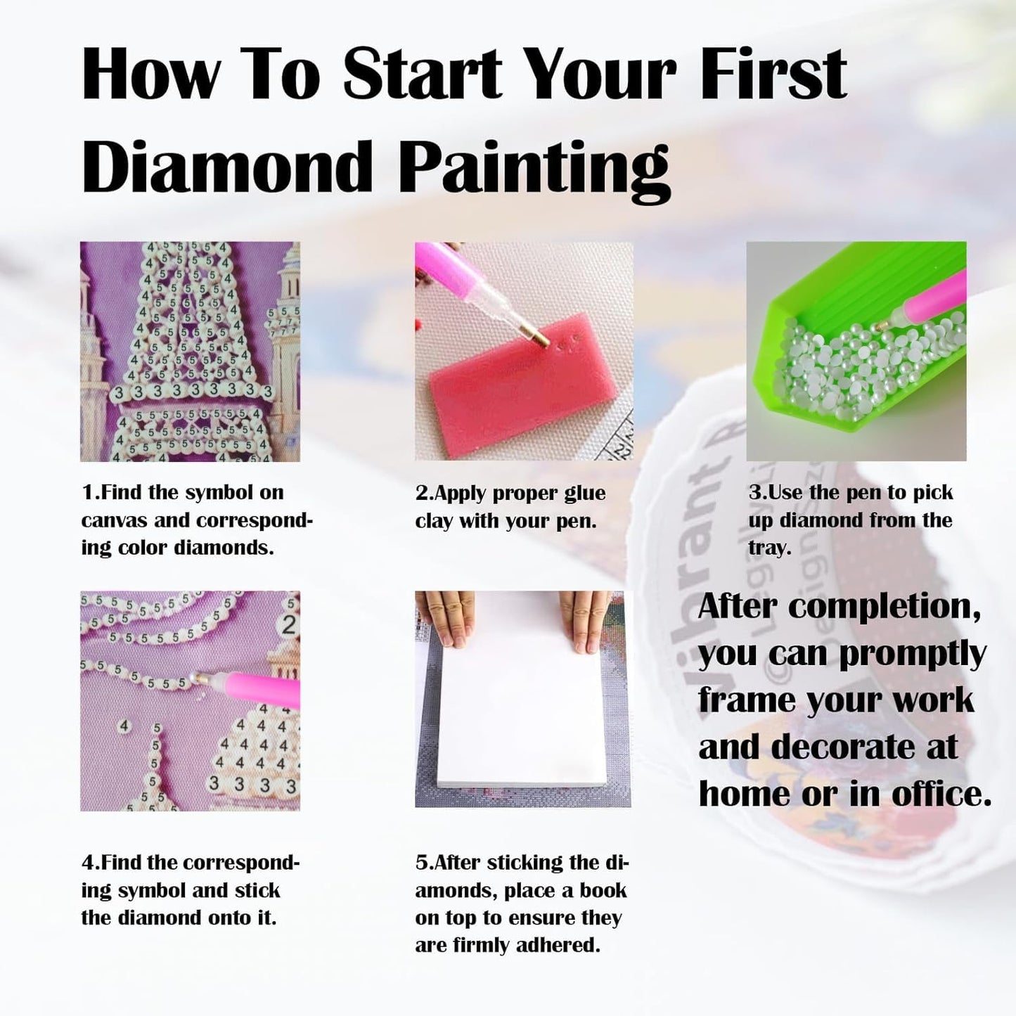 SuuTang 5D Diamond Art Pearl Painting Kits for Adults & Beginner, Special Shape Castle Beaded Art Kit 13.8x17.8inch, DIY 3D Plastic Pearl Diamond Dots Gem Art Craft, Home Wall Holiday Decor Gift
