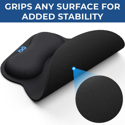 Everlasting Comfort Ergonomic Mouse Pad and Keyboard Wrist Rest for Computer Keyboard – Memory Foam Mouse Pad Set with Wrist Support for Comfort, Extended Typing Sessions