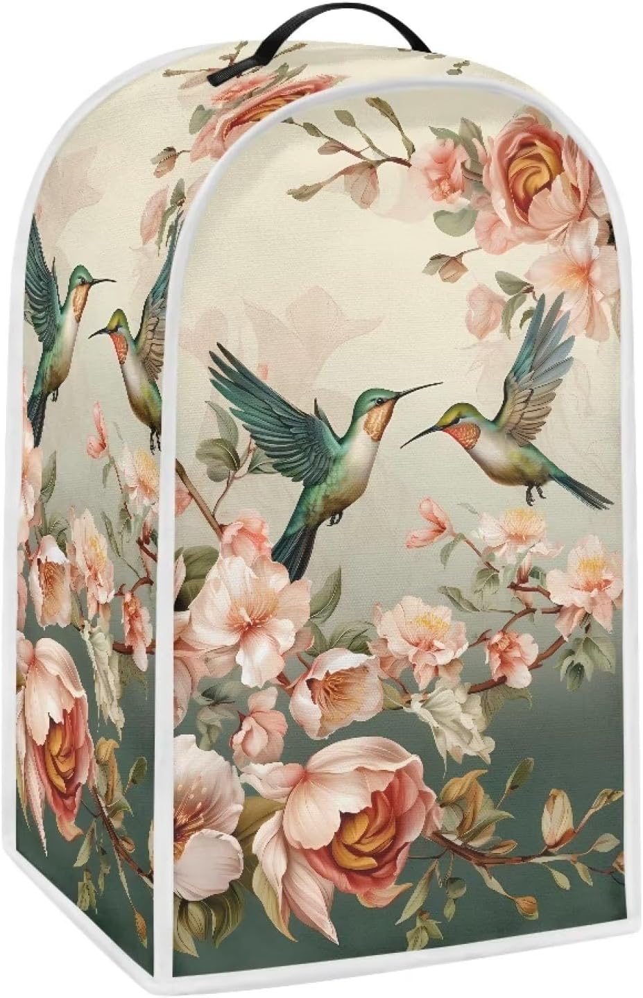 DISNIMO Floral Hummingbird Blender Dust Cover, Anti-Fingerprint Polyester for Stand Mixer or Coffee Maker