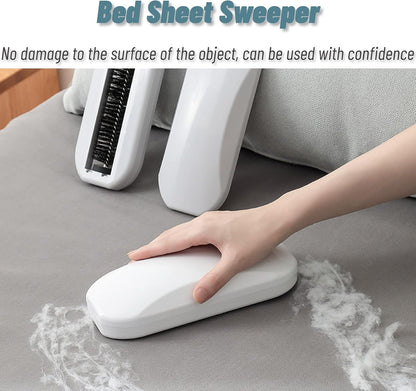 Handheld Crumb Sweeper with Soft Bristles, Reusable Debris Collector for Table, Mat, Bed Sheets, Sofas