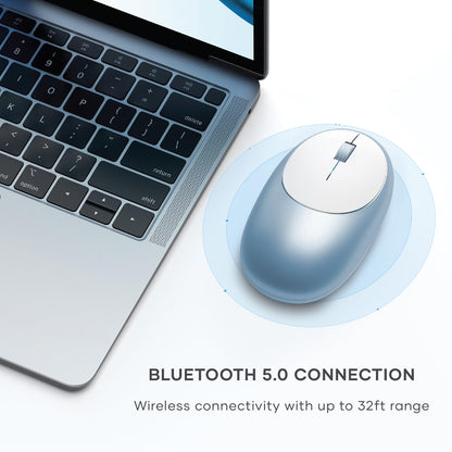 Satechi M1 Wireless Bluetooth Mouse, USB-C Rechargeable, Compact & Portable, for MacBook Air/Pro M4, iPad Air/Pro M4/M3, iPad mini, Mac mini, iMac & Windows - Space Gray