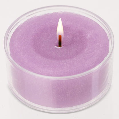 HYOOLA Scented Tealight Candles - Clear Cup - Vanilla Lavender Tealight Candles Scented - 6 Hour Burn Time - 15 Pack - European Made