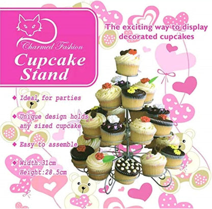 Charmed 4 Tier Cupcake Stand - Holds 23 Cupcakes