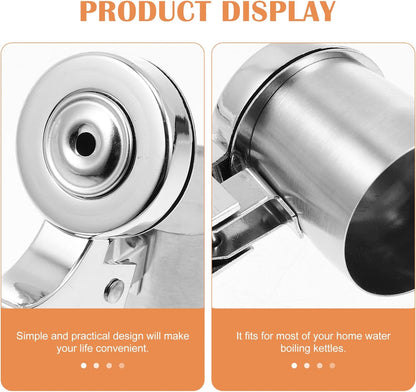 Luxshiny Tea Kettle Whistle Replacement, Stainless Steel Teapot Whistle, Water Boiling Kettle Nozzle for Kitchen