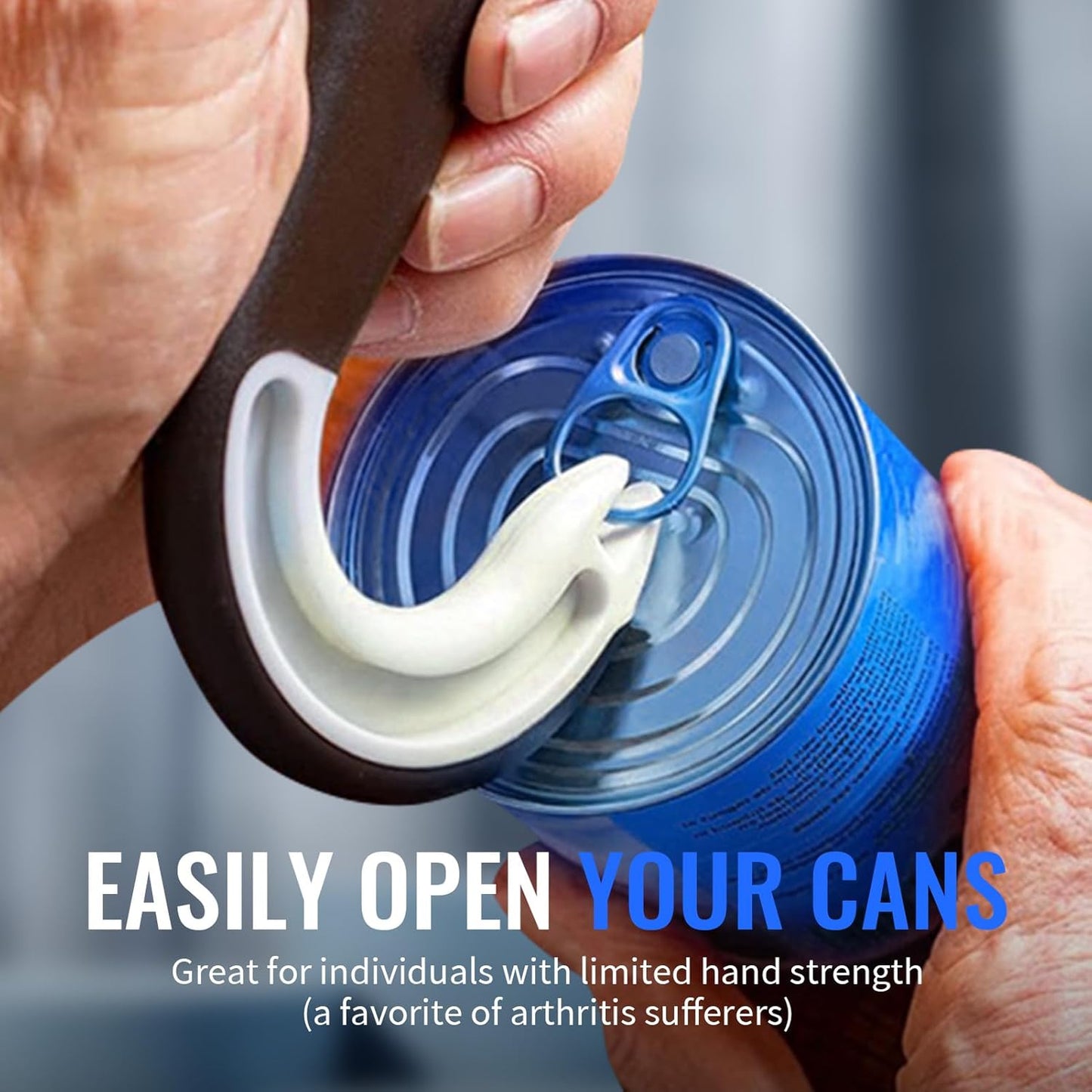 Easy Open Ring Pull Can Opener Hook for Pop Top Cans, Ideal for Seniors and Those with Joint Pain