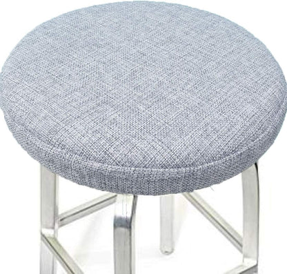 Levoberg 13inch/33cm 7 Round bar Stool Covers Linen Sponge bar Stool Cushions Round Chair seat slipcovers