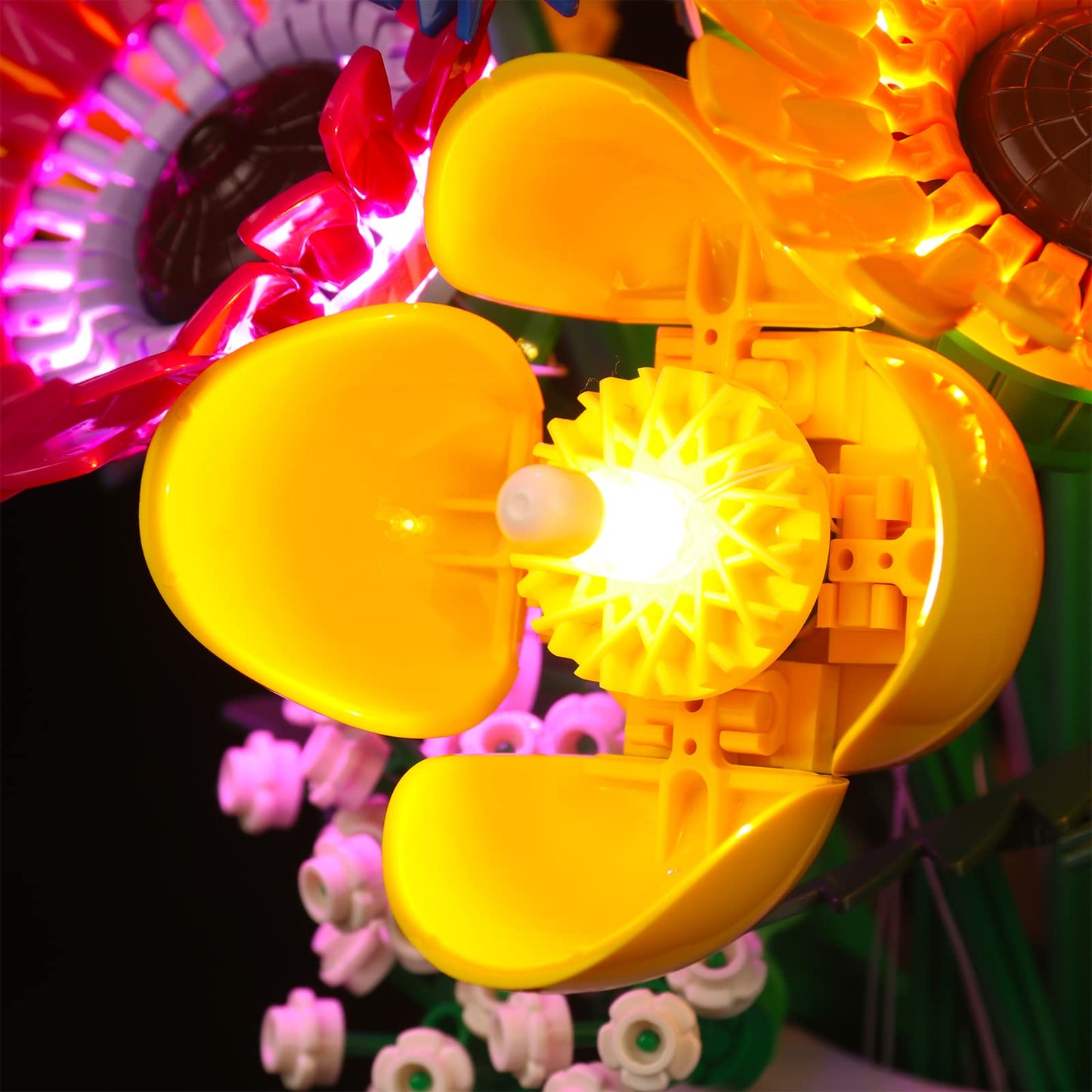 ZOVESY LED Light Kit for Lego Wildflower Bouquet 10313 Artificial Flowers with Poppies and Lavender, Decoration Lights Valentines Day Gift (Lights Only, No Lego Models)