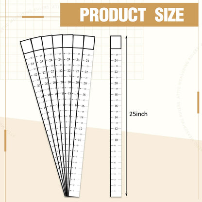 Saysurey Attic Measuring Rulers (Case of 200), 25 Inch, Card Stock, Attic Insulation R Value Ruler for Insulators Ceiling Insulation