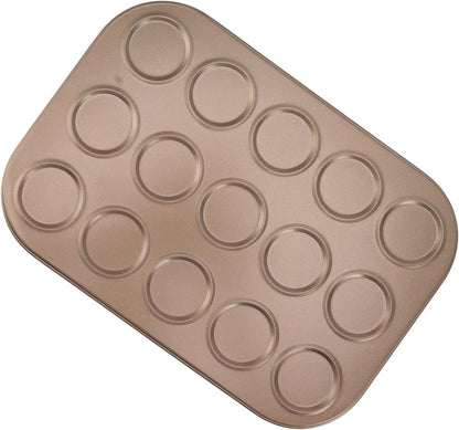 Muffin Cupcake Pan for Baking, Small Whoopie Pie Pan, Carbon Steel Bakeware for Muffins, Moon Pie, Cookies