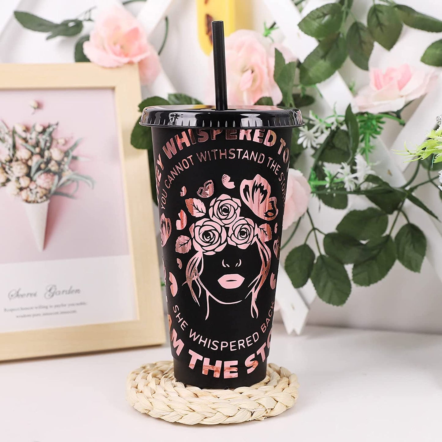 Vinyl Frog Chrome Mirror Rose Gold Craft Vinyl – Glossy Adhesive Permanent Rolls 30.5x155cm – Works with All Cutters