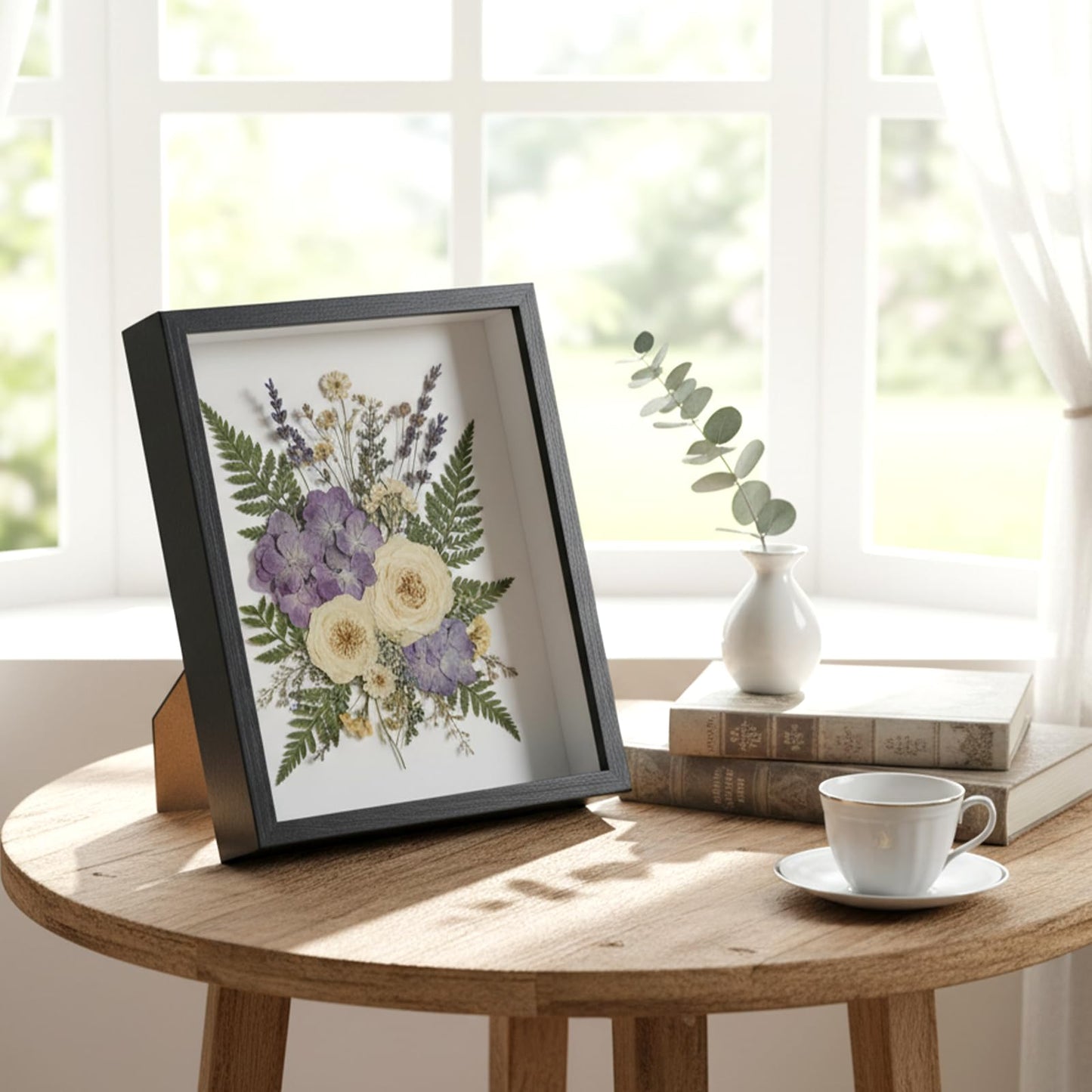 HANLANXUE 4 Pack 8 x 10 Shadow Box Frame, Shadow Boxes Display Cases 3D Wood Deep Shadowbox for Photos, Dried Flowers, Handicrafts Picture Frames for Wall Tabletop(Black)