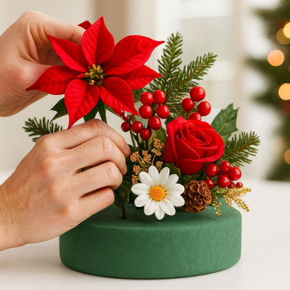 UEREASY Floral Foam Blocks for Fresh Flowers - Flower Foam, 6-Pack Foam for Flower Arrangements, Long-Lasting Water Absorbent Foam, for All Kinds of Flower Decorations(6.5")