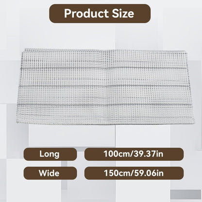 HERCHR Latch Hook Canvas,Rug Making Canvas Latch Hooking Mesh Fabric Blank Rug Hooking Mesh Canvas Kit DIY Mesh Sheet Multipurpose Rug Hooking Mesh for Embroidery Knit(100 * 150cm)