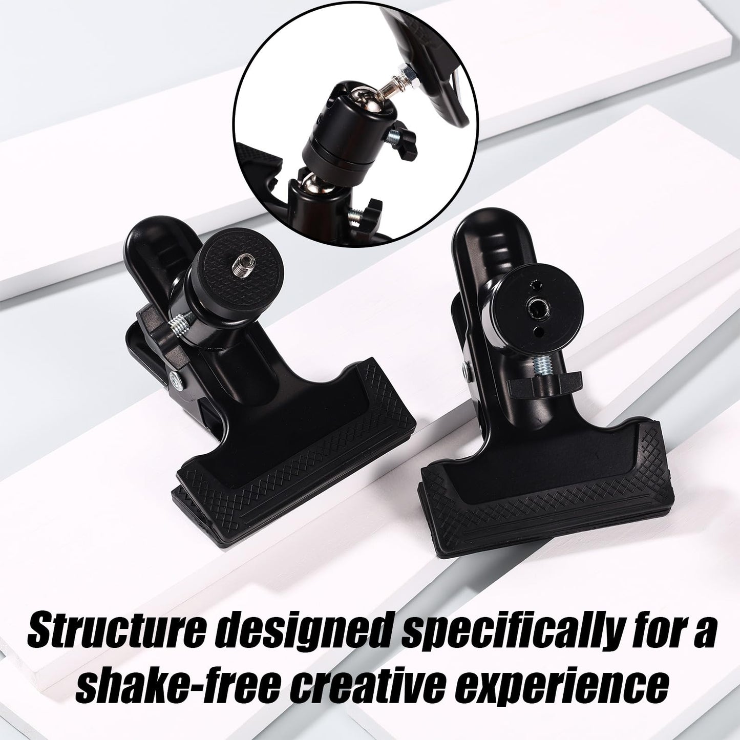 Metal Embroidery Hoop Holder, Adjustable 360° Rotated Cross Stitch Lap Stand Table Kit Clamp Hands-Free Needlepoint Support Accessories Supplies for Embroidery Craft Needlework DIY Projects