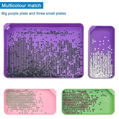 AFUNTA 52 PCs Diamond Art Kits, 13 Size Trays, 9 Pens, 30 Wax, Colourful Art Tools