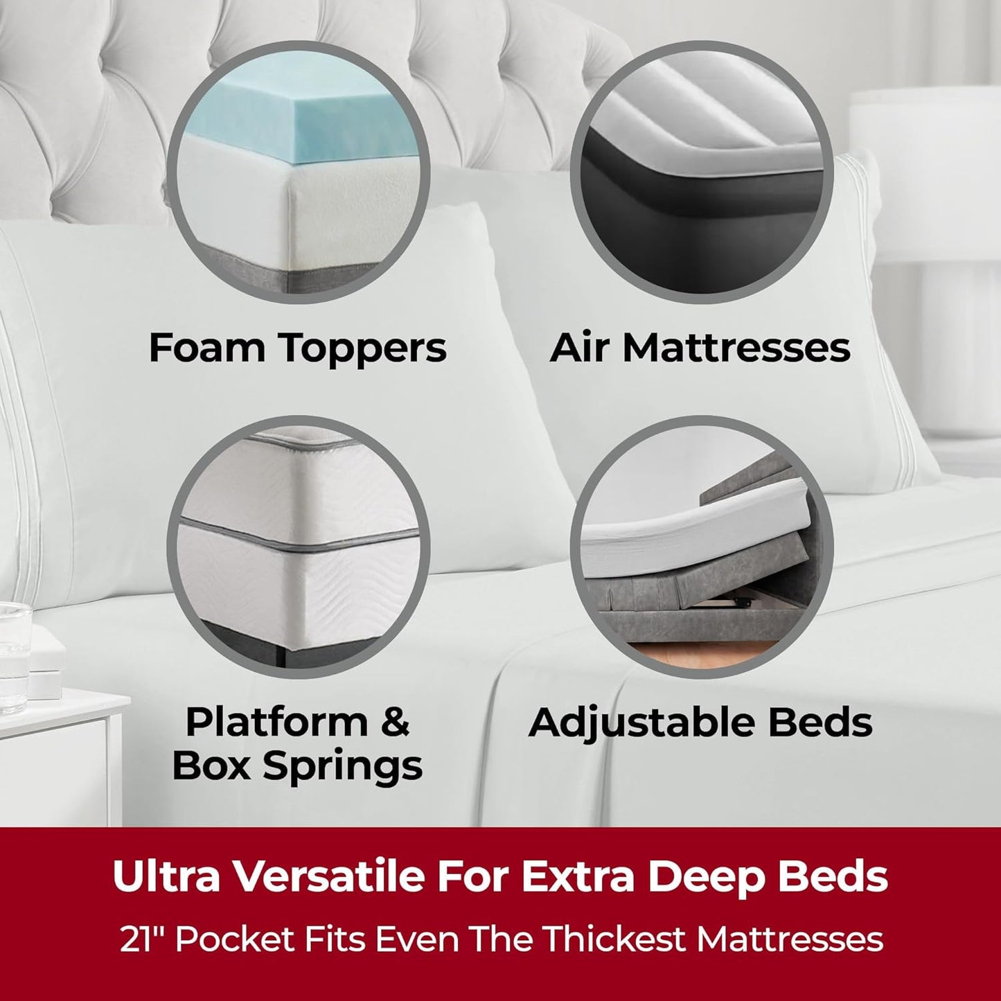 Mellanni Extra Deep Full Sheets - Hotel Luxury, Ultra Soft Cooling Bedding - Wrinkle & Stain Resistant (Full, Spa Mint)