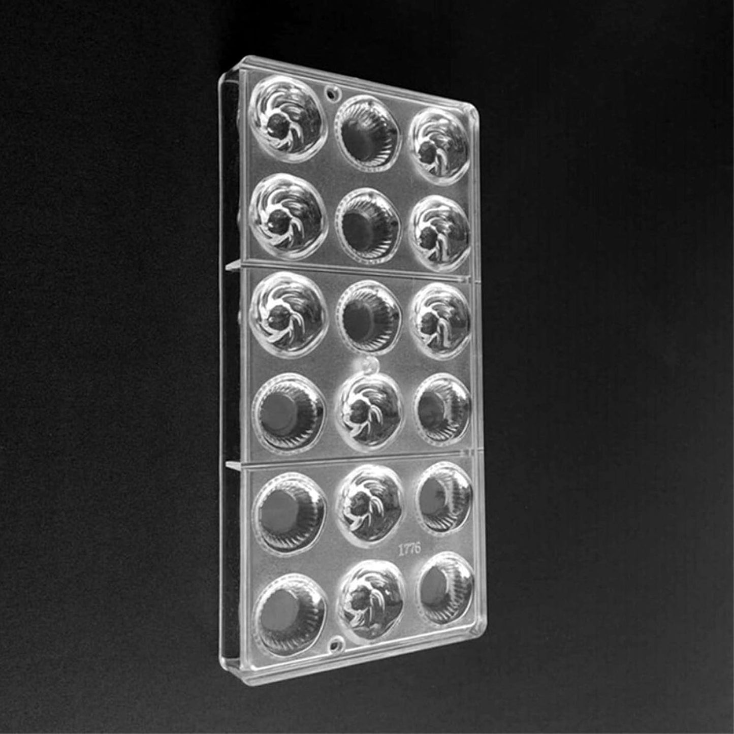 Polycarbonate Chocolate Mold, DIY Candy Mould Clear Hard Plastic Bakeware Pastry Tools