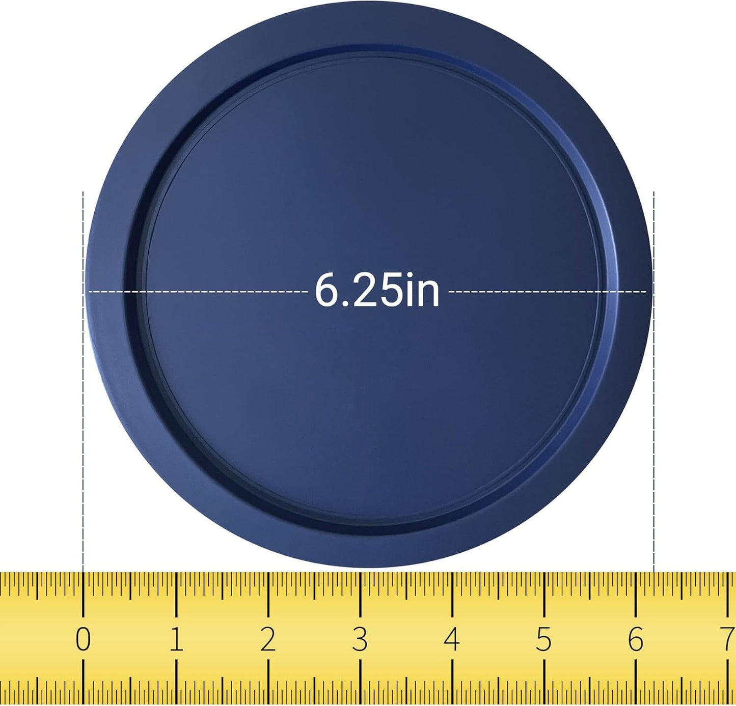 Replacement Lid for Pyrex 4 Cup Bowl Dish 7201-PC Blue, 6" Storage Plastic Cover (10-Pack)