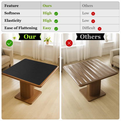 Warmstar Leather Table Cover 42 x 90 Inch, 1.8MM Thick PVC Table Protector Waterproof, Desk Cover Protector Non-Slip Desk Pad for Kitchen, Dresser, Gaming Desk,Dining Room Table