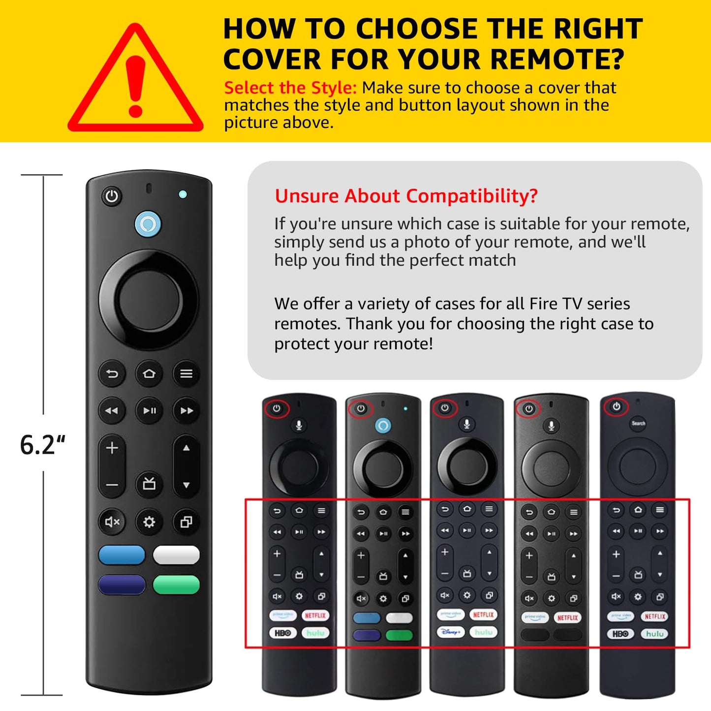 OneBom (2pcs) Silicone Remote Cover for Firetv 4K Max (2nd)/ Insignia/Pioneer/Omni (QLED) Series Alexa Voice Remote Enhanced w, Anti-Slip Protective Case with Same Color Lanyard(Glow Purple&Glow Blue)