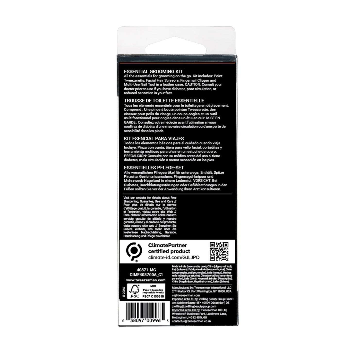 Tweezerman Essential Grooming Kit