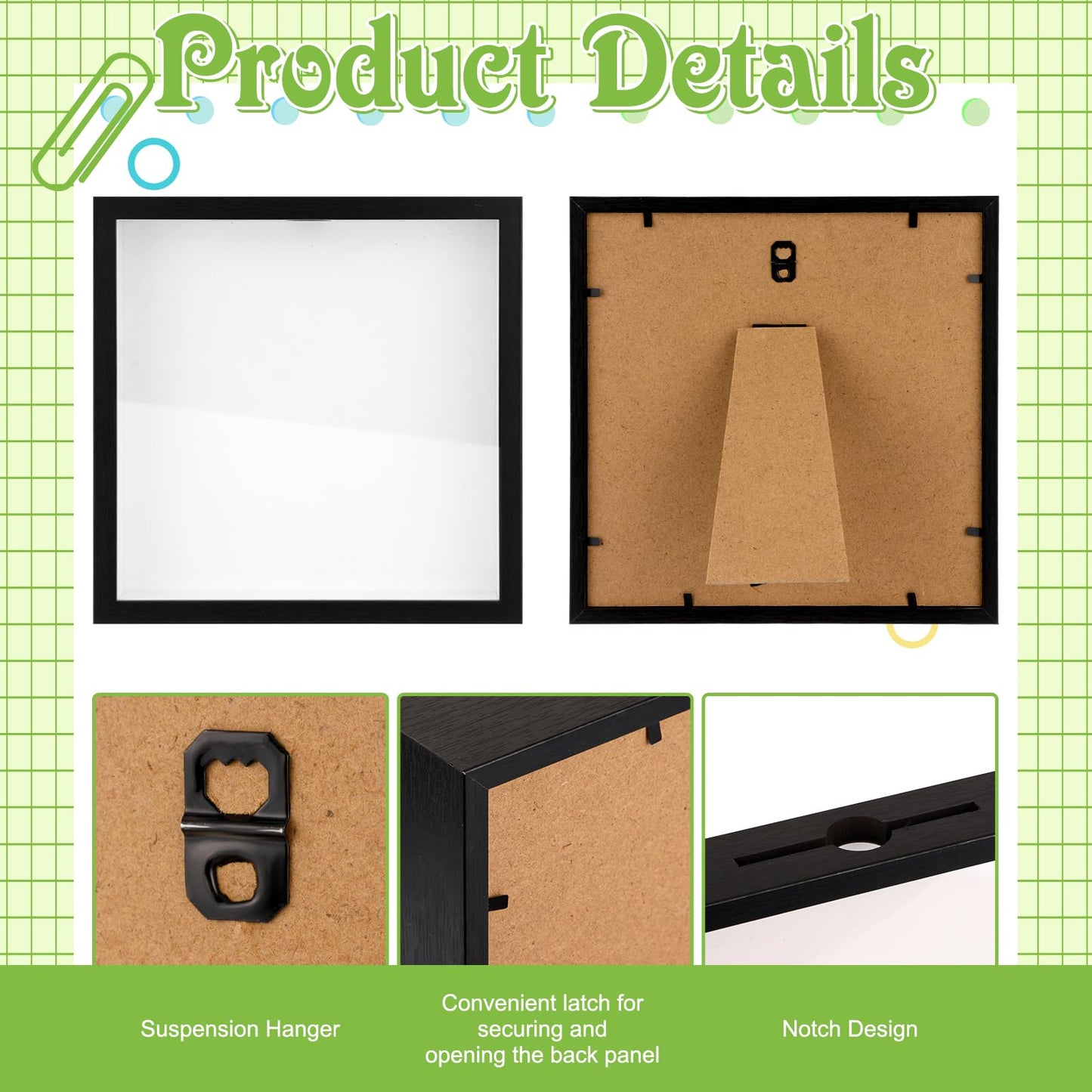 12x12 Traveler Adventure Shadow Box Frame Memory Box for Keepsakes Top Loading Shadow Keepsake Box with Slot for Concert Travel Ticket Stub Memory Wine Bottle Caps Shells Stamps, Creative Travel Gift