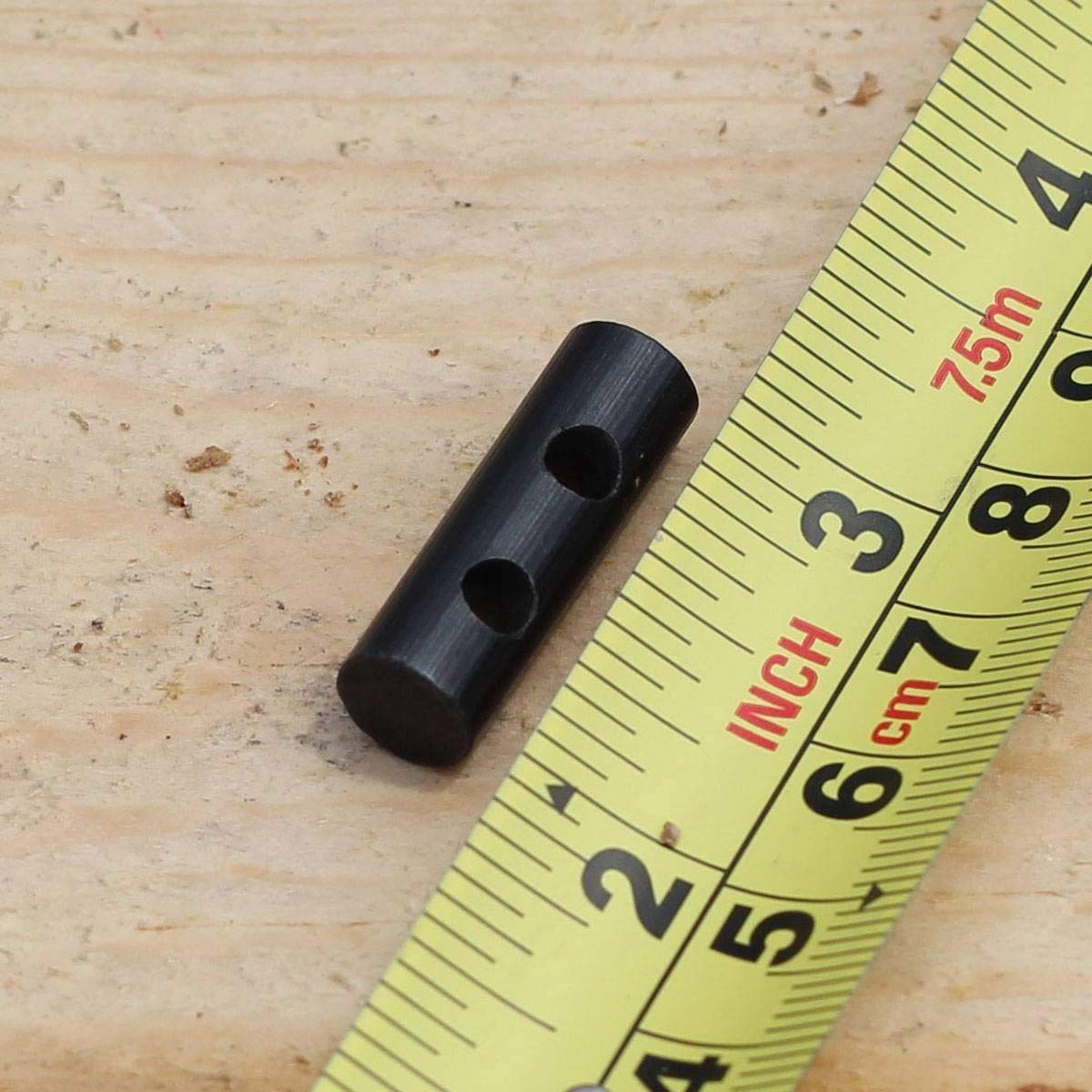bayite Small Ferro Rod Survival Drilled Flint Fire Starter with Toggle Hole for Paracord Bracelet Necklace 1 Inch Pack of 6
