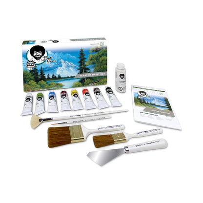Master Artist Oil Paint Set Includes Wood Art Supply Carrying Case Sketchbox w/Easel