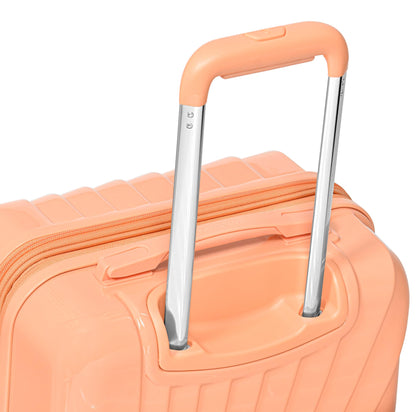 Traveler's Choice Phenom Hardside Spinner Luggage Set, TSA Lock, Tangerine, 3-Piece Set (21/25/29)