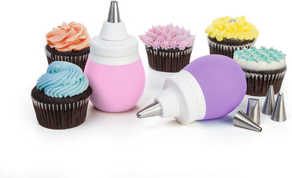 Prepworks by Progressive 8-Piece Pink Frosting Bulb Decorating Kit
