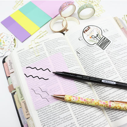 PartyGalore Bible Study Supplies Journaling Kit with Tabs and Notebooks, Bibles Highlighters and Pens No Bleed, Bible Study Kit for Women Students Beginner Christian Gifts