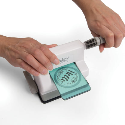 Sizzix Sidekick Starter Kit 661770 Portable Manual Die Cutting & Embossing Machine for Arts & Crafts, Scrapbooking & Cardmaking, 6.35 cm Opening, 2.5" Opening, White
