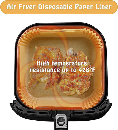 Small Air Fryer Liners Disposable Compatible with COSORI 2.1 Qt Air Fryer, 130 PCS Mini Air Fryer Liners Parchment Paper Baking Sheet for COSORI 2.1 Qt Accessories