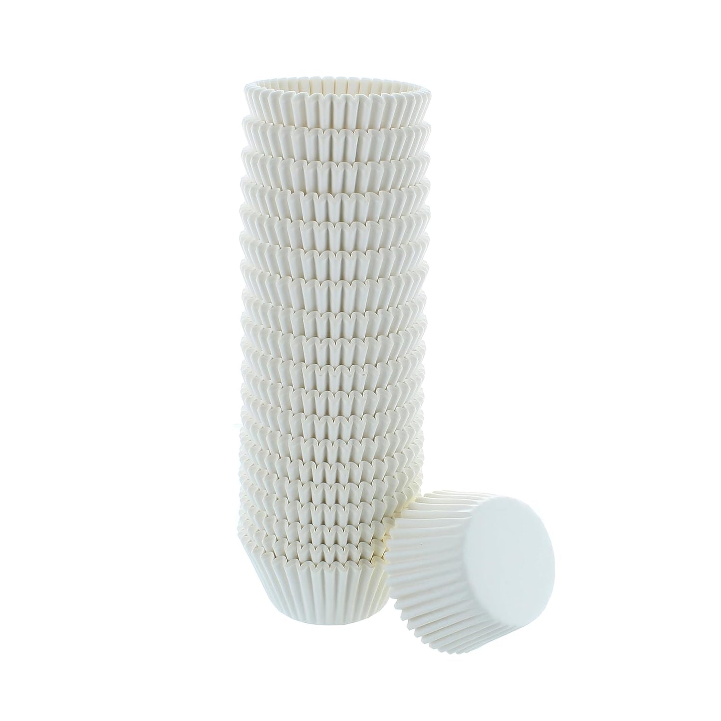 Bakery Crafts White Baking Cups, 2" Cupcake Cases, Greaseproof Paper Liners for Muffins and Cupcakes, Pack of 500