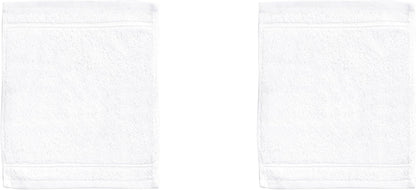 2-Piece Set 100% Qute Home Personalized Custom Washcloths Cotton, Soft & Absorbent Embroidered Name or Monogram Hotel