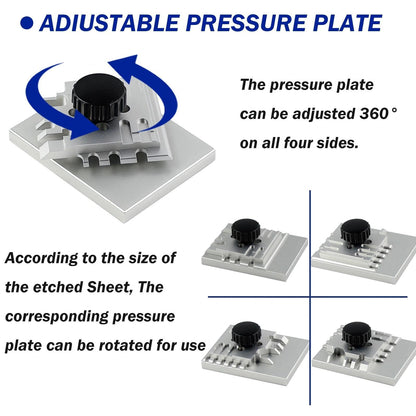 JOYABEST Photo Etch Bender for Model Tools – Metal Etching Sheet Bending Tool with 360° Adjustable Plate, DIY Hobby Accessory for Precise Z/U-Shaped Bends