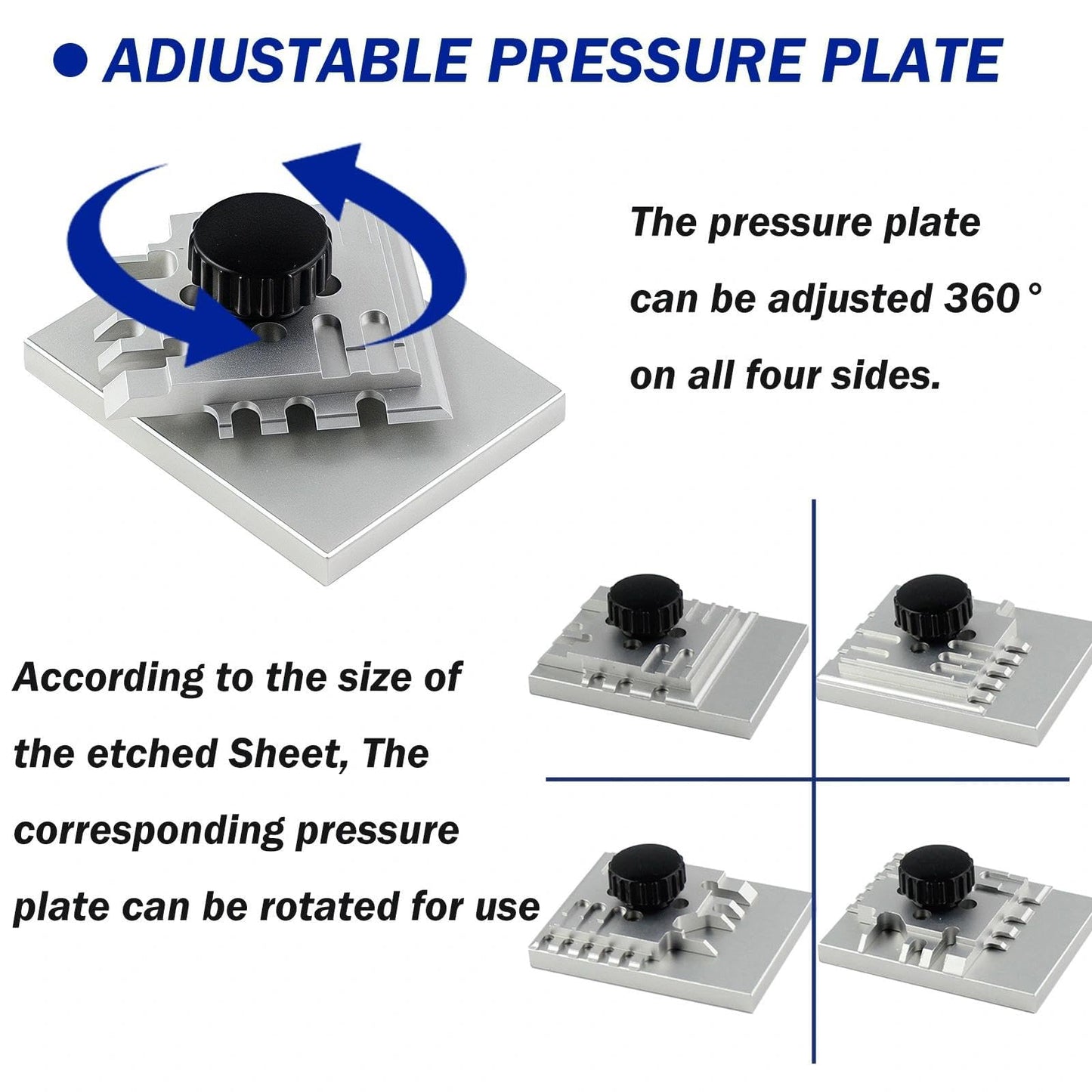JOYABEST Photo Etch Bender for Model Tools – Metal Etching Sheet Bending Tool with 360° Adjustable Plate, DIY Hobby Accessory for Precise Z/U-Shaped Bends