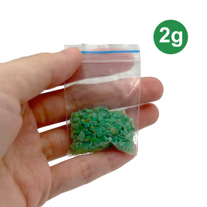 Gryrigns Crushed Created Opal Stone for Wood Inlay Resin Craft Jewelry Making DIY (Kiwi Green, 2 Grams)