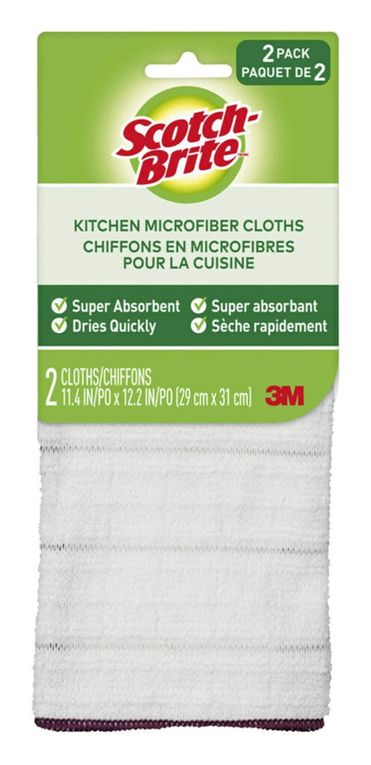 Scotch Brite Kitchen Microfiber Cloth - 2 ea