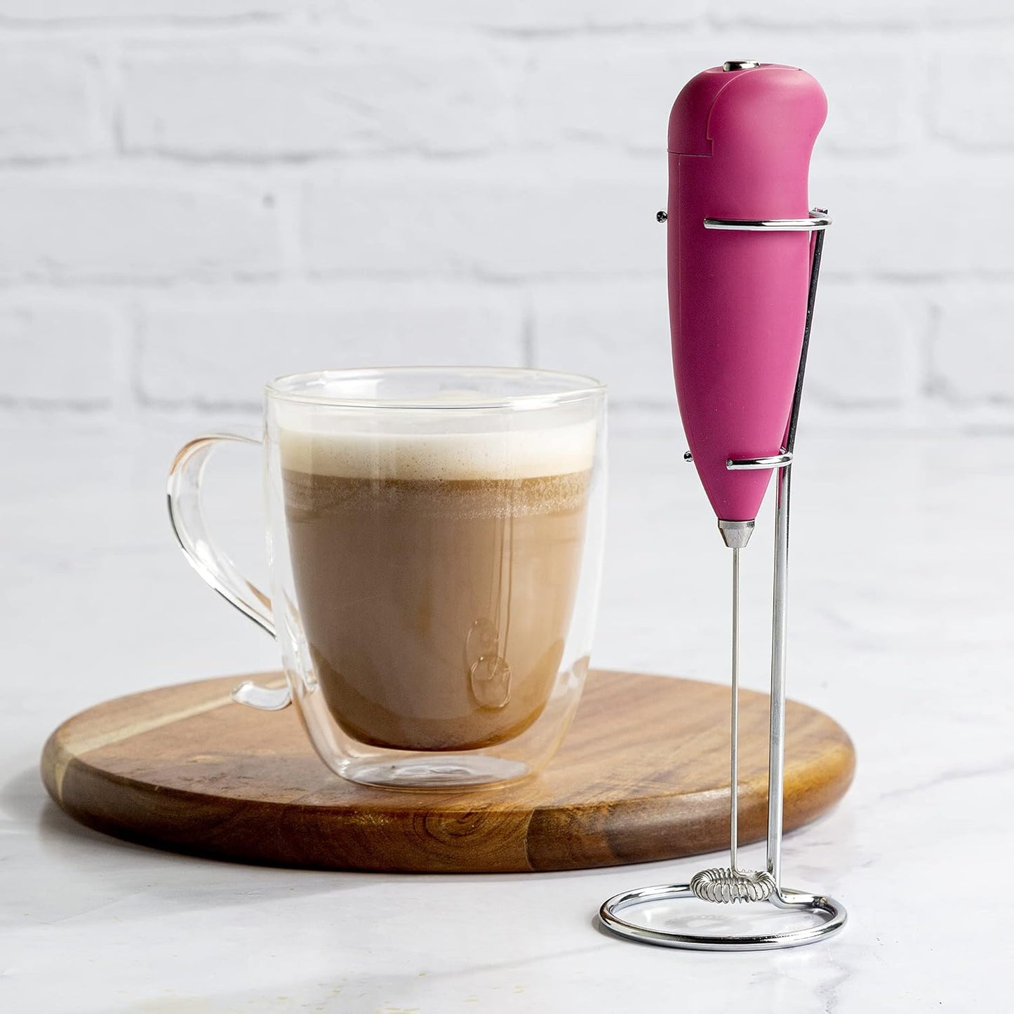 Primula Milk Frother in Pink