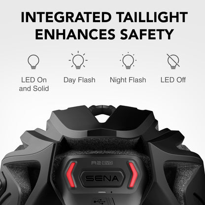 Sena R2 / R2 EVO / (Alexa Built-in) only R2X, Smart Bluetooth and Mesh Intercom Communications Road Cycling Helmet