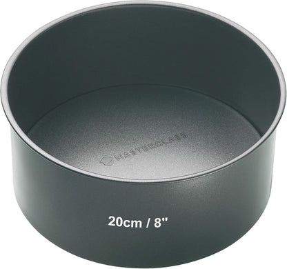 MasterClass 20 cm Deep Cake Tin, 8 Inch Round Pan, PFOA Free Non Stick, 1 mm Carbon Steel