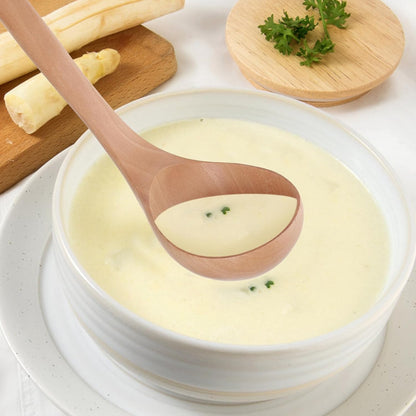 Alipis 2pcs Long Handle Spoon with Hook, Japanese Bamboo Spoons for Ramen, Vintage Acacia Ice Cream Scoop