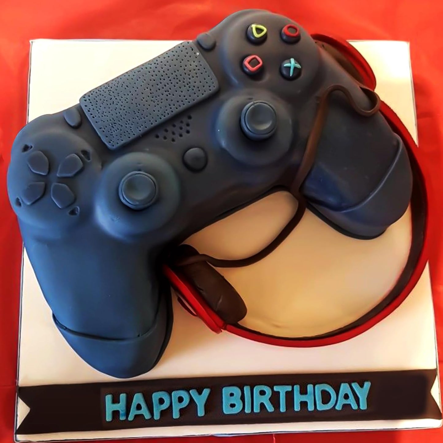 AIERSA Game Controller Silicone Baking Mold, 8 Inch Nonstick Cake Pan for DIY Birthday, Video Game Theme Controller
