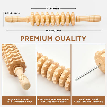 Muscle Roller, Massage Roller Stick for Athletes, Help Reducing Muscle Soreness Cramping Tightness Leg Arms Back Calves Muscle Massager