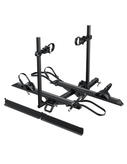 YOUNG ELECTRIC 200LBS EZ-FOLD Aluminum 2-Ebike Carrier with Ramp for Bikes and Electric Bike, Car SUV Truck Van RV and Trailer