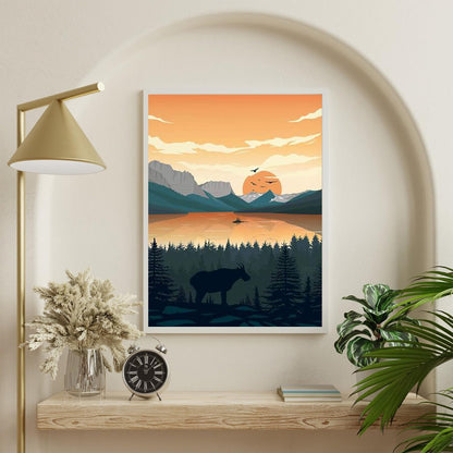 6 Packs Paint by Numbers for Adults Beginners, National Park Painting by Number Kits on Canvas Without Frame, Yellowstone Grand Teton Yosemite Lanscape Craft Arts for Home Wall Decor 9.8x13.8inch