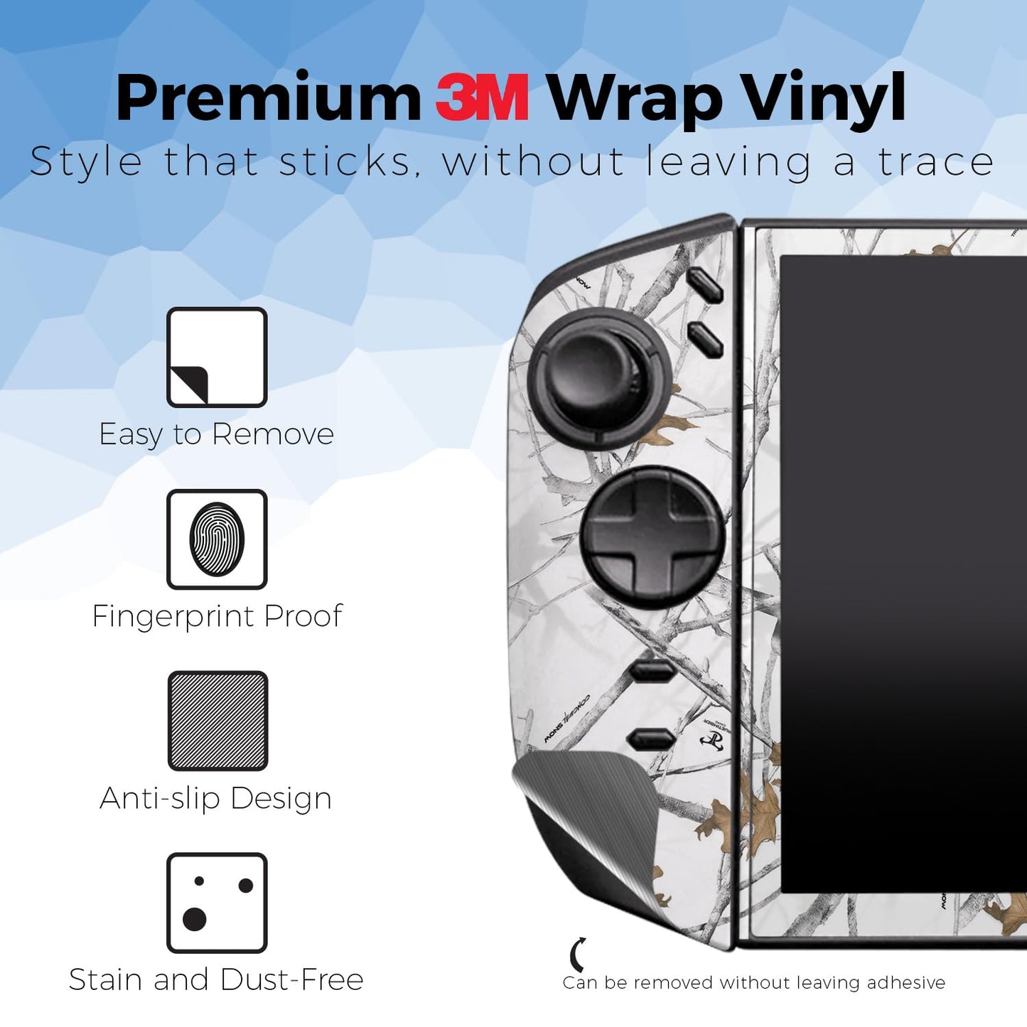 Gaming Skin Compatible with Lenovo Legion Go 2 (2025) - Conceal Snow - Premium 3M Vinyl Protective Wrap Decal Cover - Easy to Apply | Crafted in the USA by MightySkins
